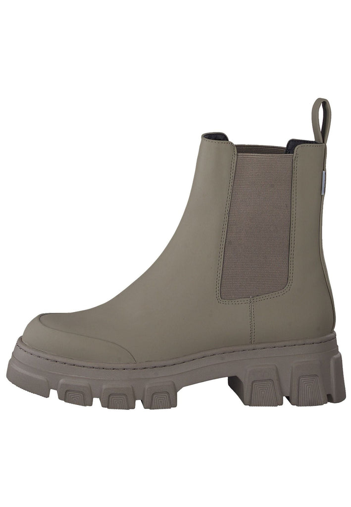 Tamaris Stiefelette Lederimitat/Textil Taupe