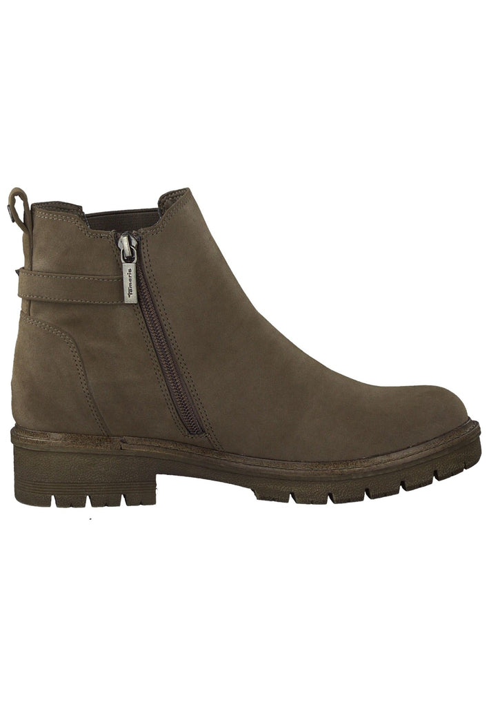 Tamaris Stiefelette Lederimitat/Textil Taupe