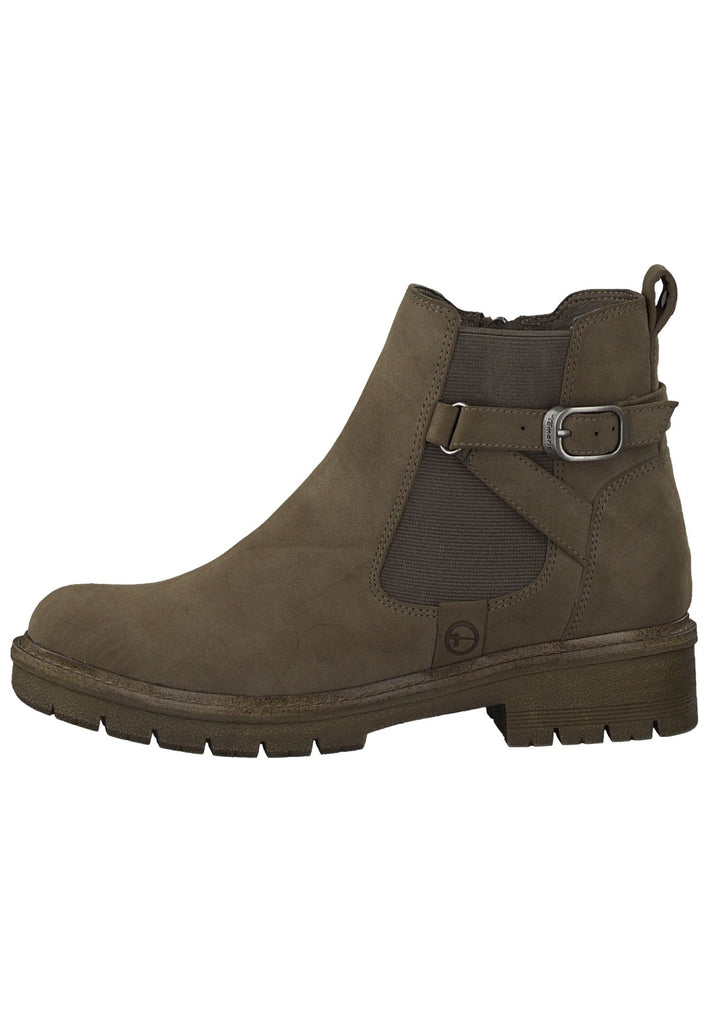 Tamaris Stiefelette Lederimitat/Textil Taupe