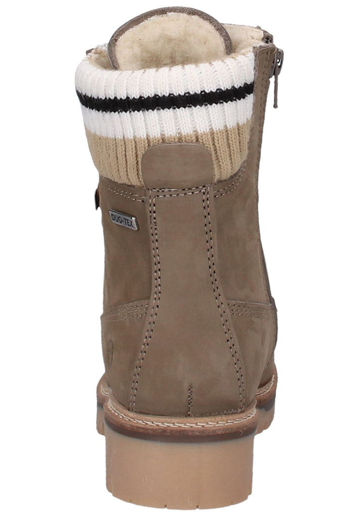 Tamaris Stiefelette Nubukleder Taupe