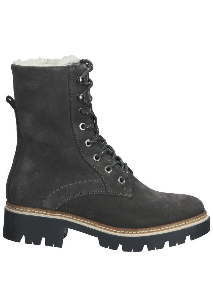 Tamaris Stiefelette Veloursleder Anthracite Warmfutter