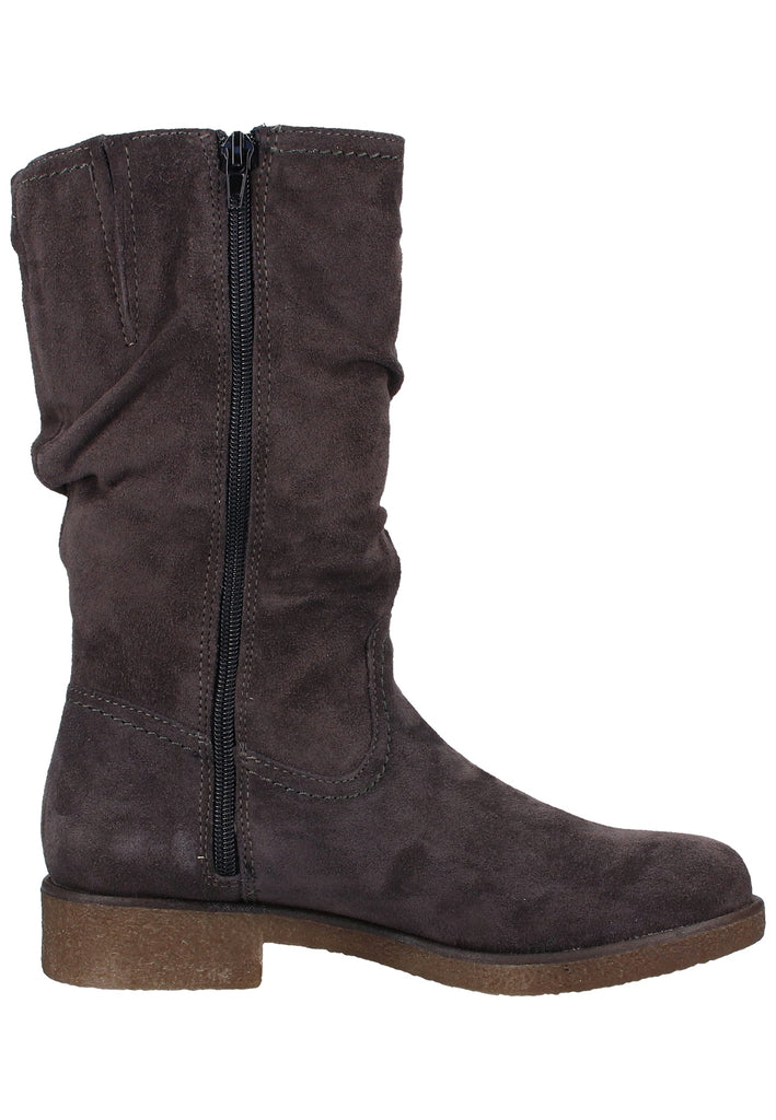 Tamaris Stiefelette Veloursleder Anthracite Warmfutter