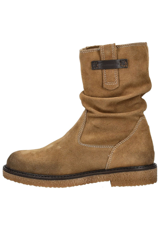 Tamaris Stiefelette Veloursleder Braun Warmfutter