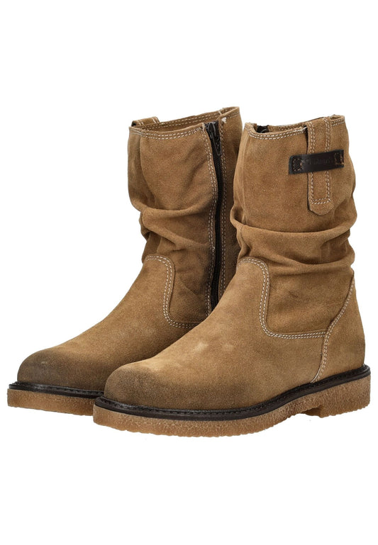 Tamaris Stiefelette Veloursleder Braun Warmfutter