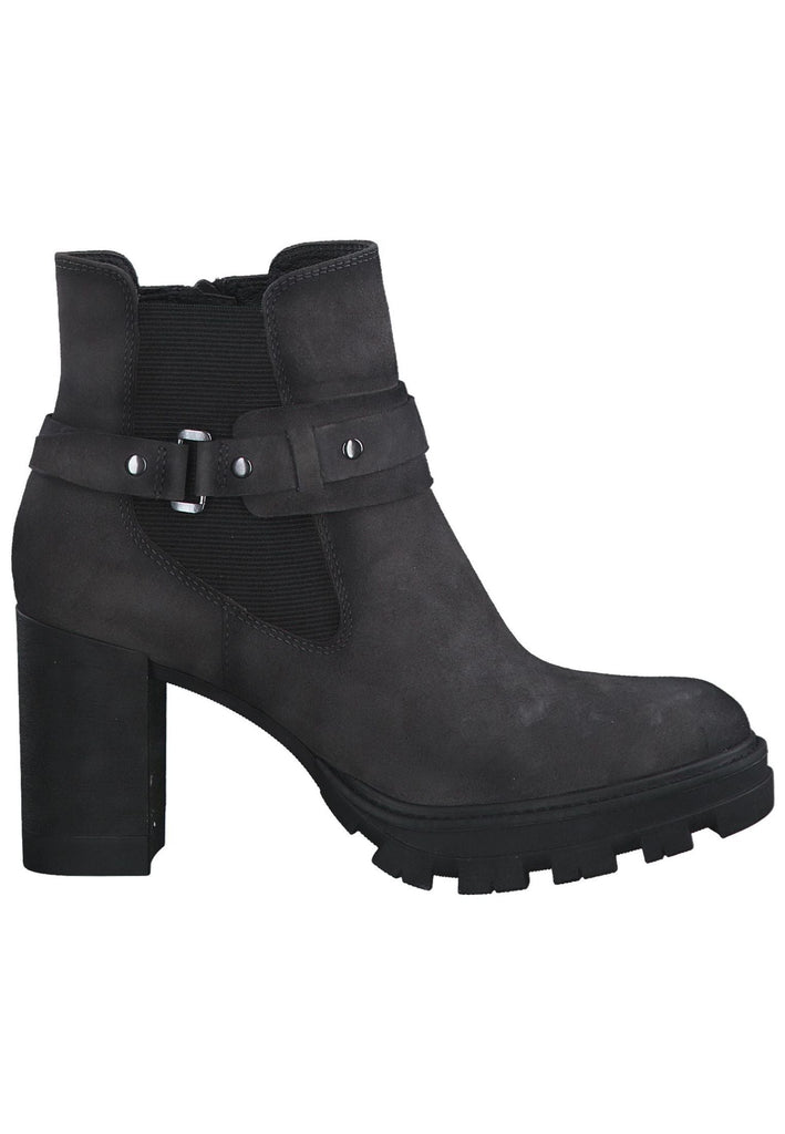 Tamaris Stiefelette Veloursleder Graphite