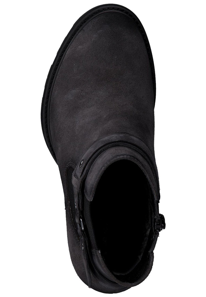Tamaris Stiefelette Veloursleder Graphite