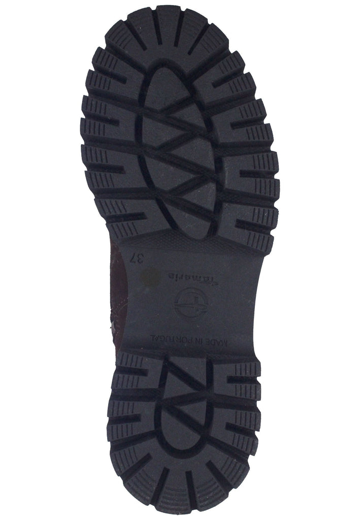 Tamaris Stiefelette Veloursleder Mocca
