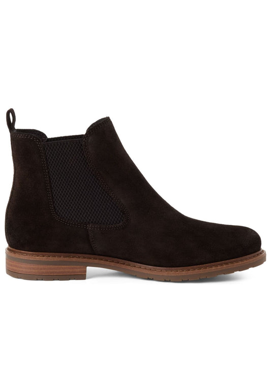 Tamaris Stiefelette Veloursleder Mocca
