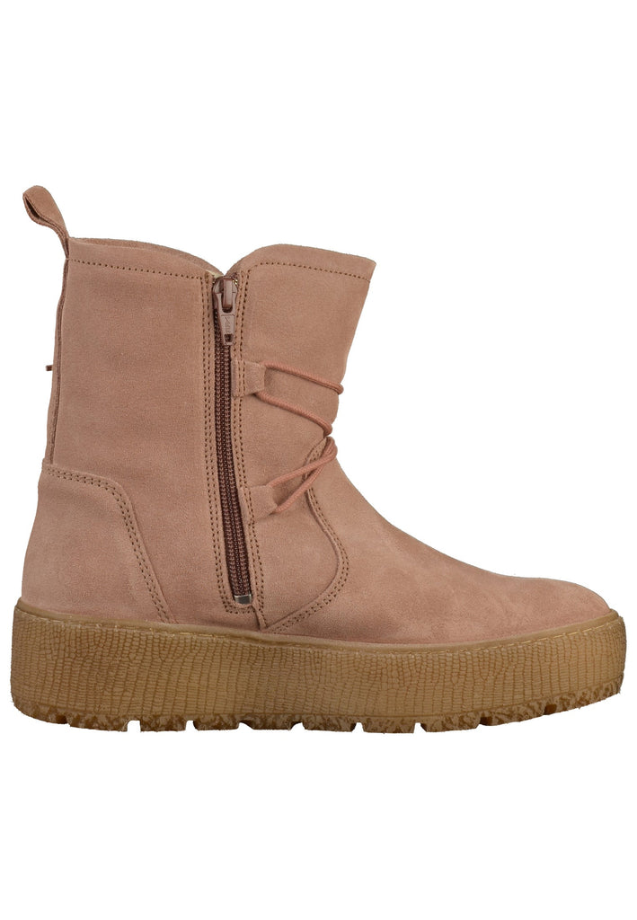 Tamaris Stiefelette Veloursleder Rosa