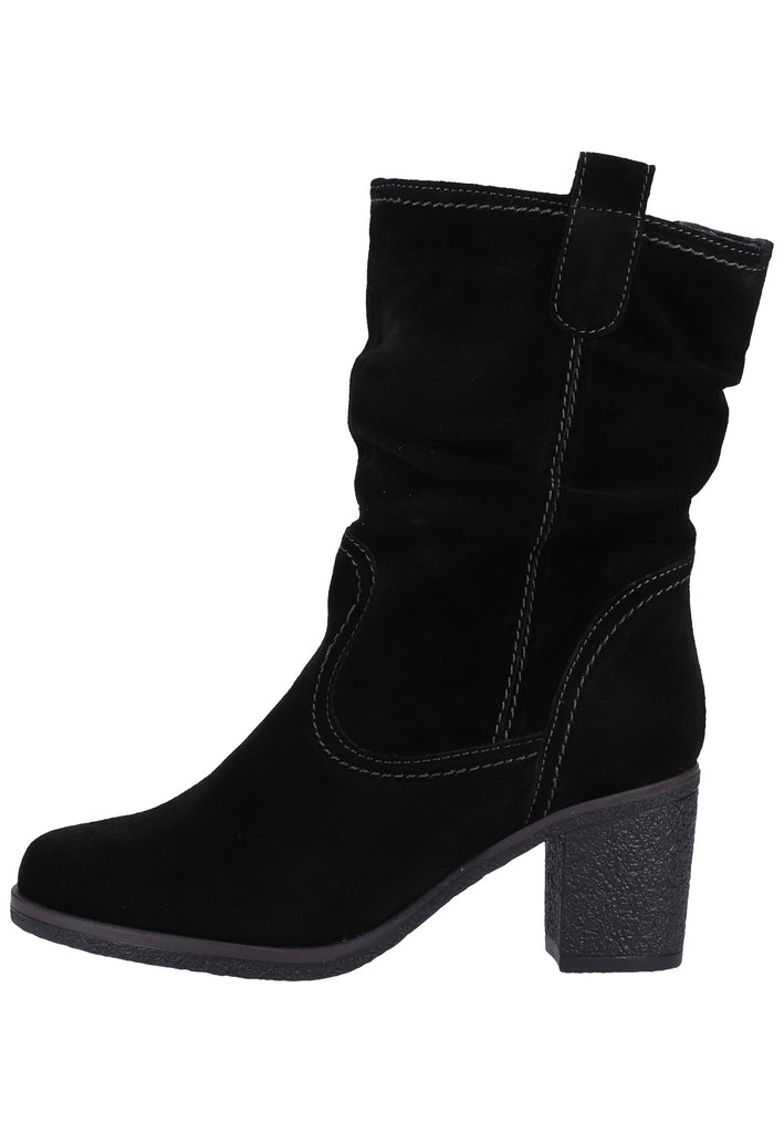 Tamaris Stiefelette Veloursleder Schwarz Warmfutter