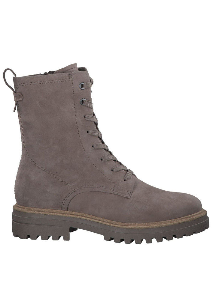 Tamaris Stiefelette Veloursleder Taupe