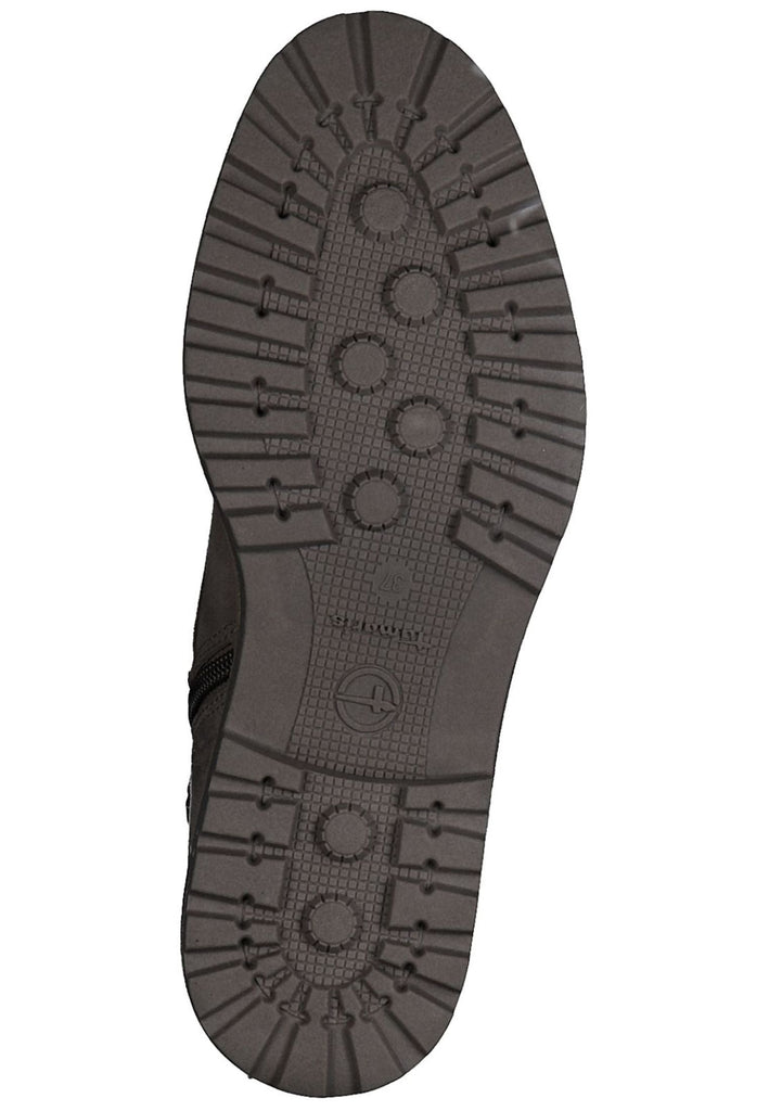 Tamaris Stiefelette Veloursleder Taupe
