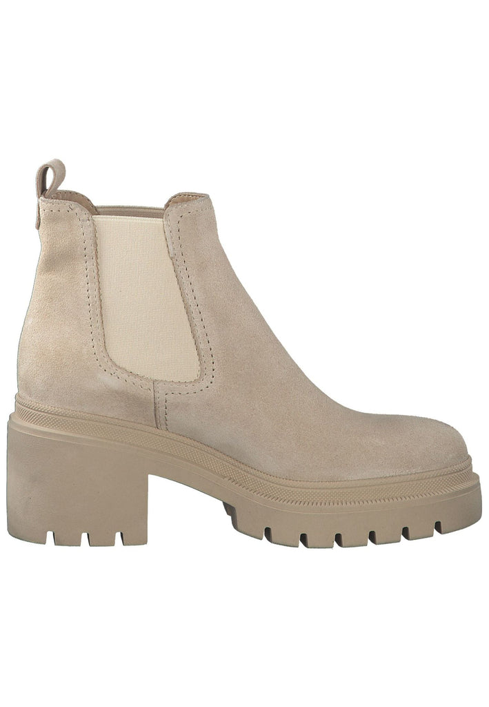 Tamaris Stiefelette Veloursleder/Textil Cream