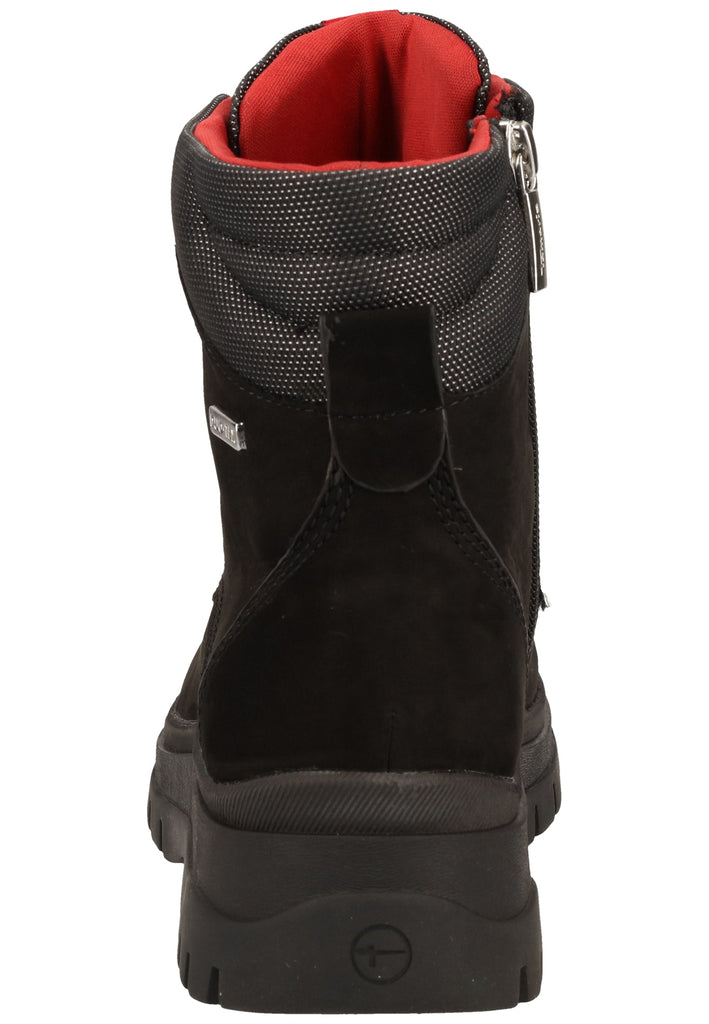 Tamaris Stiefelette Veloursleder/Textil Schwarz Warmfutter