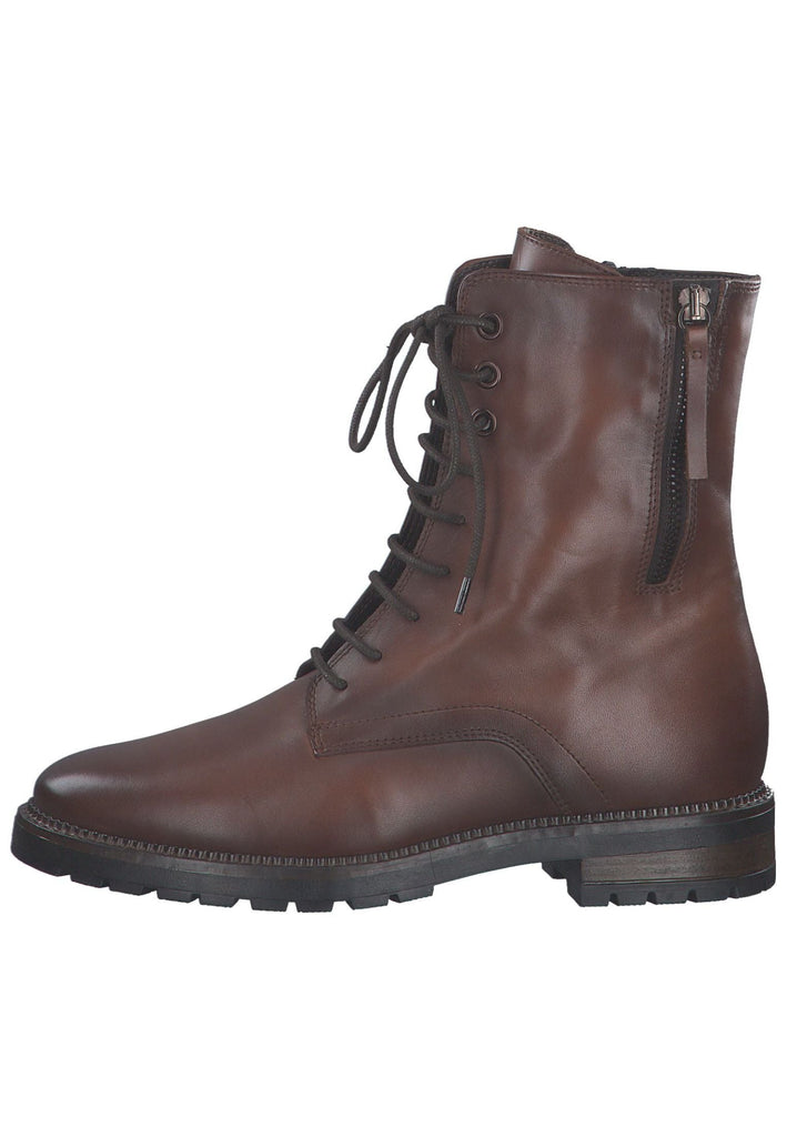 Stiefeletten Tamaris Stiefelette Leder Cognac