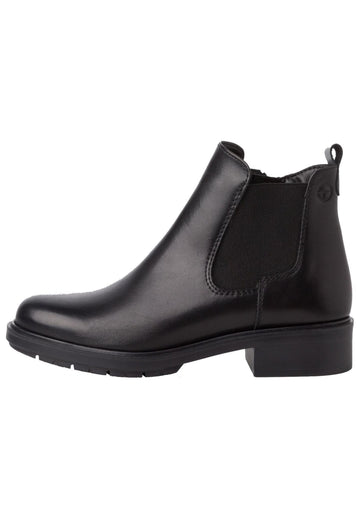 Stiefeletten Tamaris Stiefelette Leder Schwarz