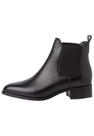 Stiefeletten Tamaris Stiefelette Leder Schwarz