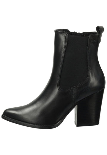 Stiefeletten Tamaris Stiefelette Leder/Textil Schwarz Warmfutter