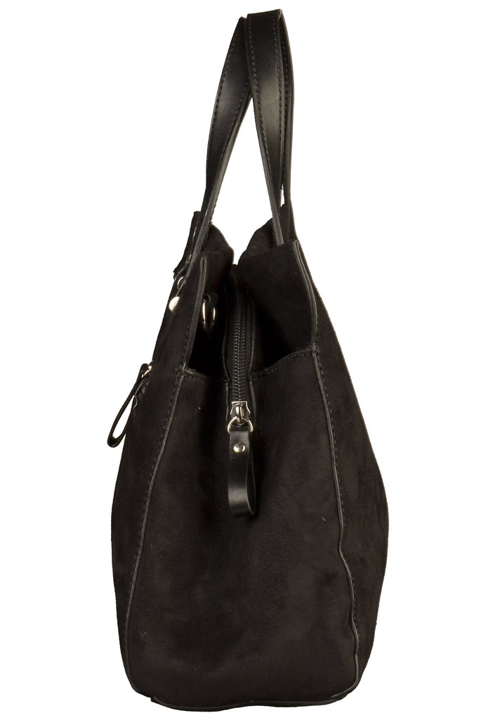 Tamaris Taschen Veloursleder Schwarz