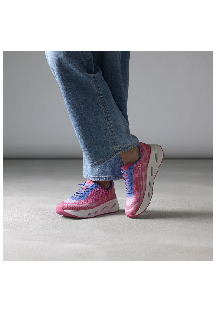 Tenhaag Sneaker Mesh Pink/Blau
