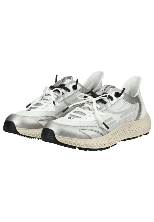 Tenhaag Sneaker Mesh Weiß/Silber