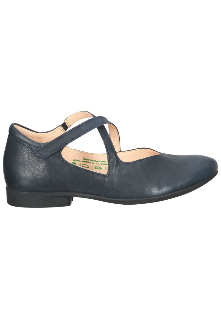 Think! Ballerinas Glattleder Dunkelblau