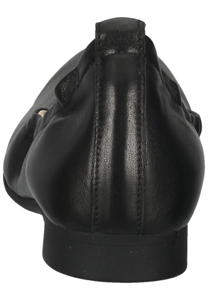 Think! Ballerinas Glattleder Schwarz