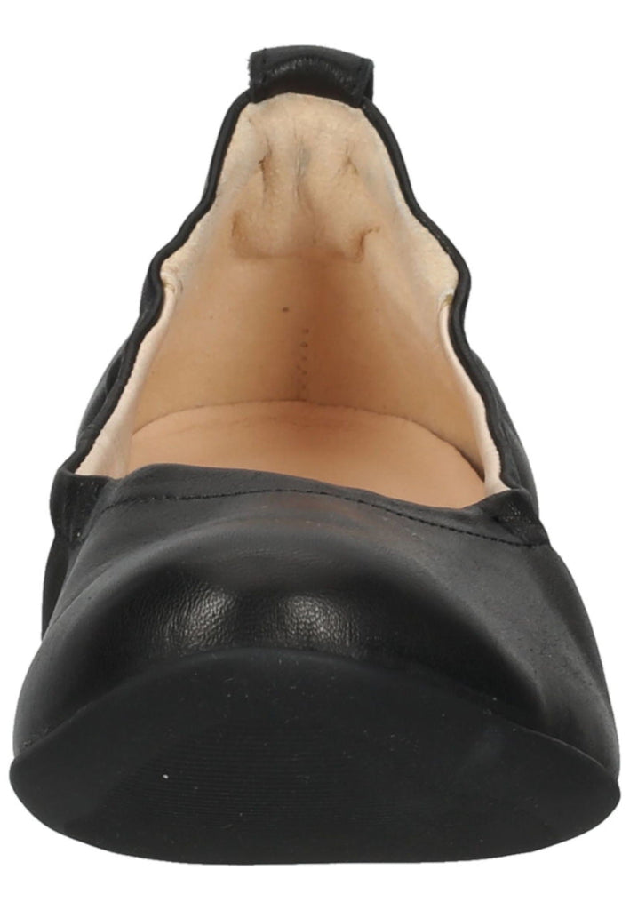 Think! Ballerinas Glattleder Schwarz
