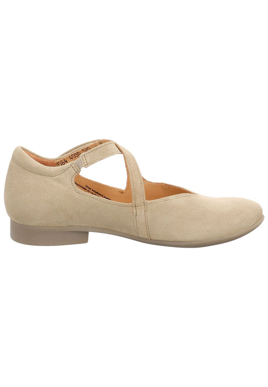 Think! Ballerinas Leder Beige