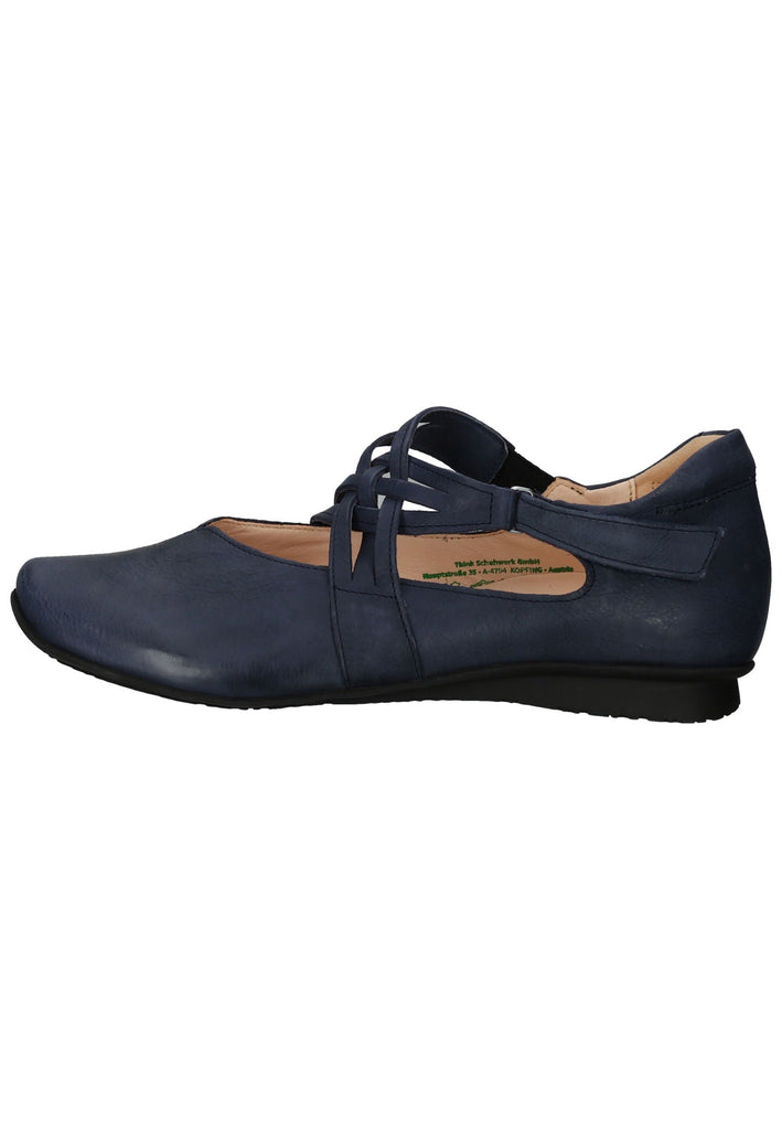 Think! Ballerinas Leder Blau