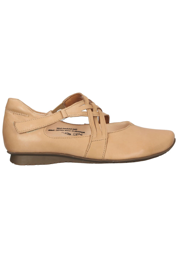Think! Ballerinas Leder Caramel