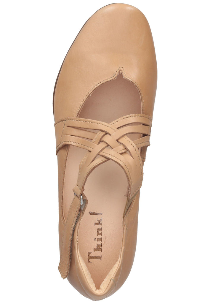 Think! Ballerinas Leder Caramel