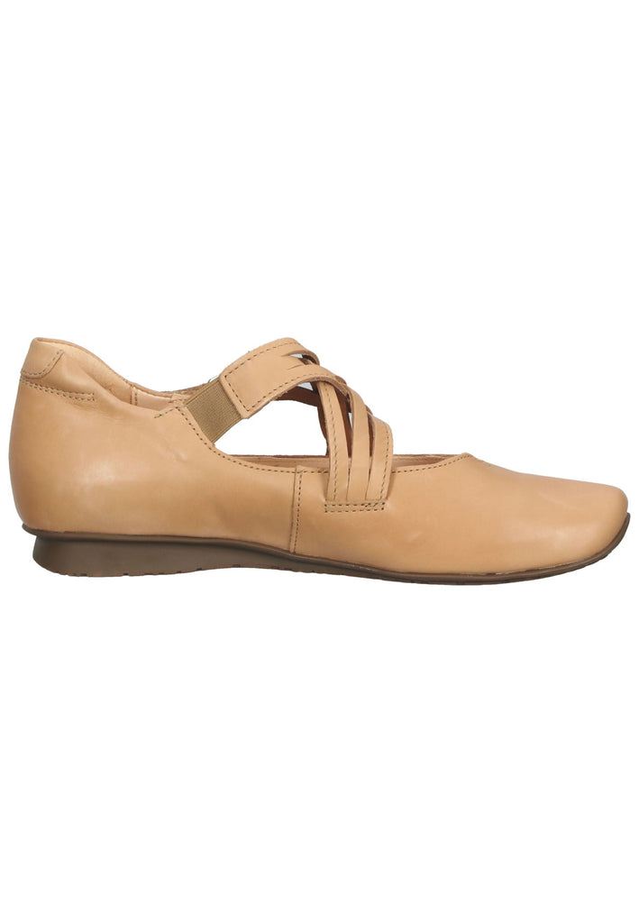 Think! Ballerinas Leder Caramel