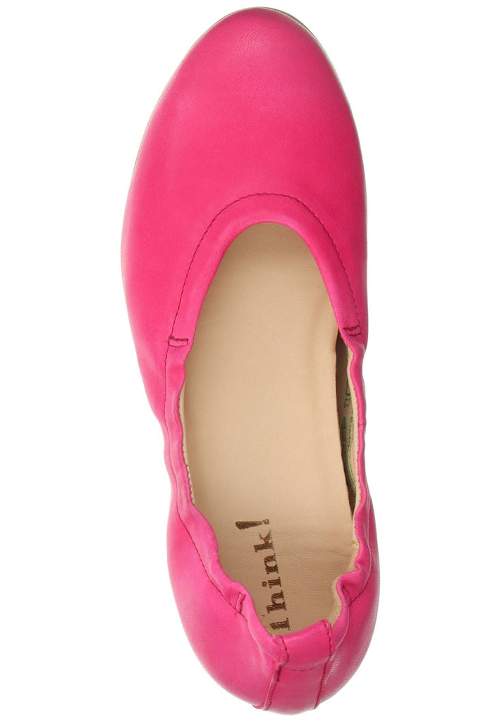 Think! Ballerinas Leder Fuchsia