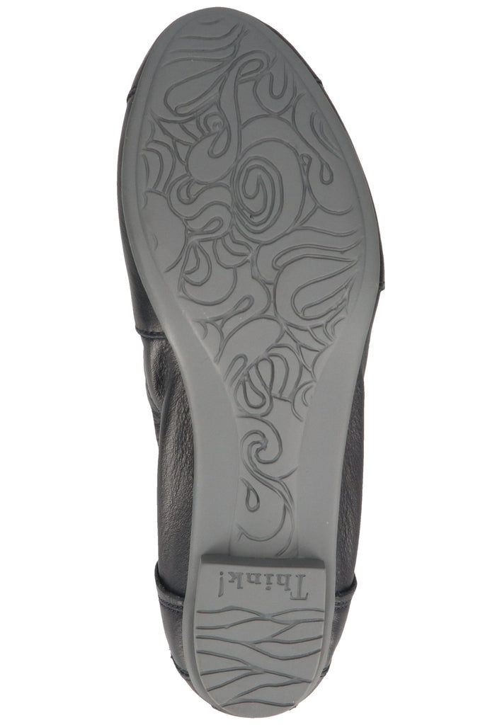 Think! Ballerinas Leder Navy