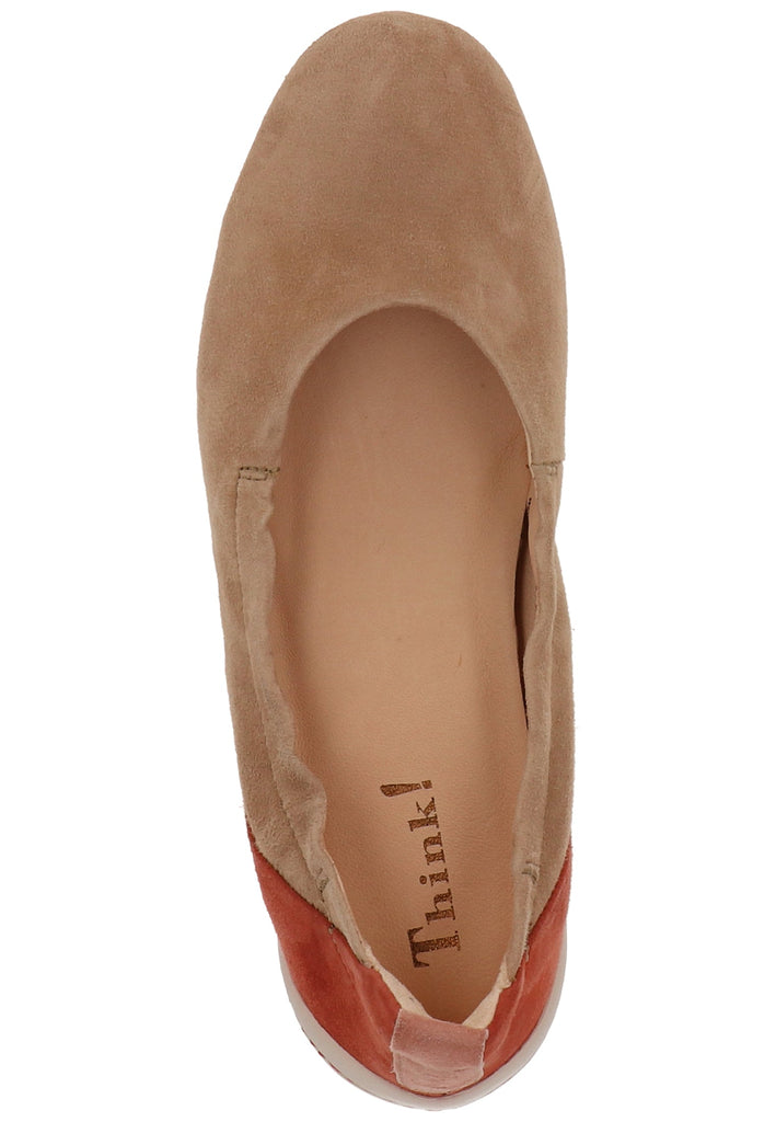 Think! Ballerinas Leder Nude