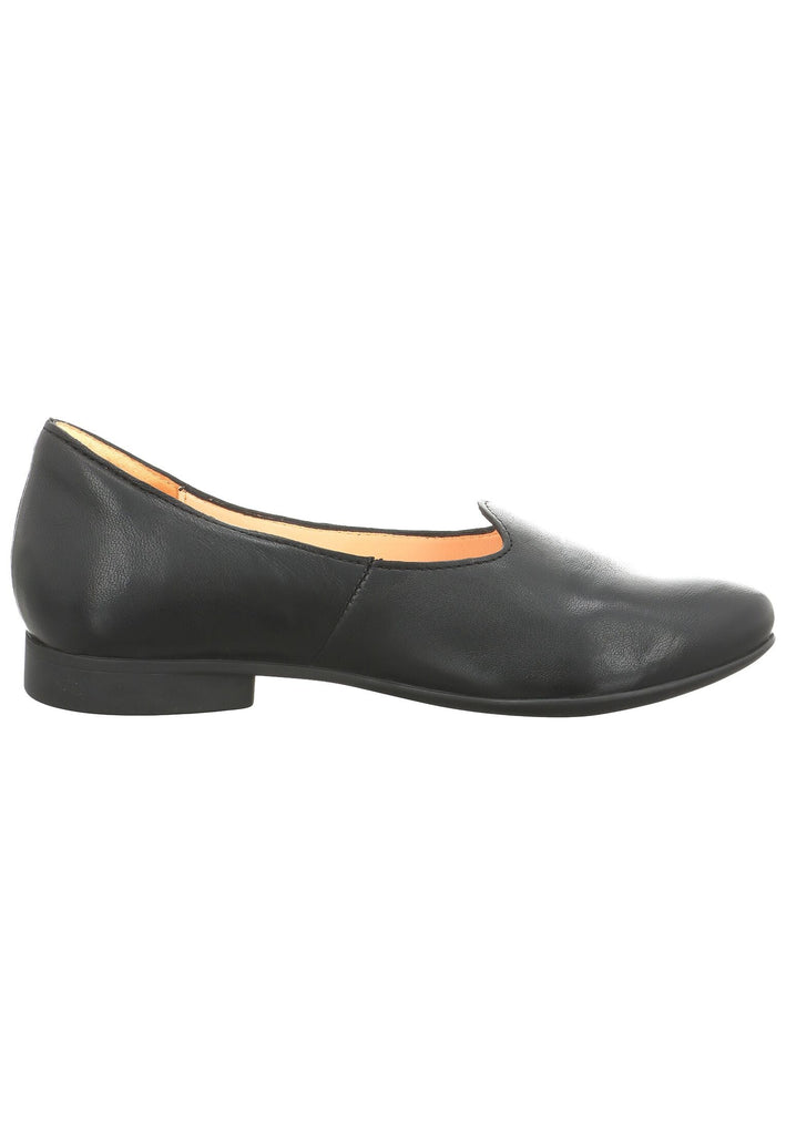 Think! Ballerinas Leder Schwarz