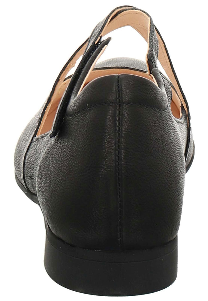 Think! Ballerinas Leder Schwarz