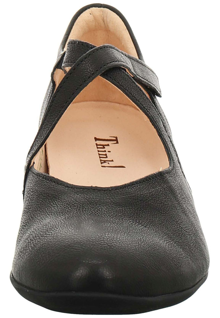Think! Ballerinas Leder Schwarz