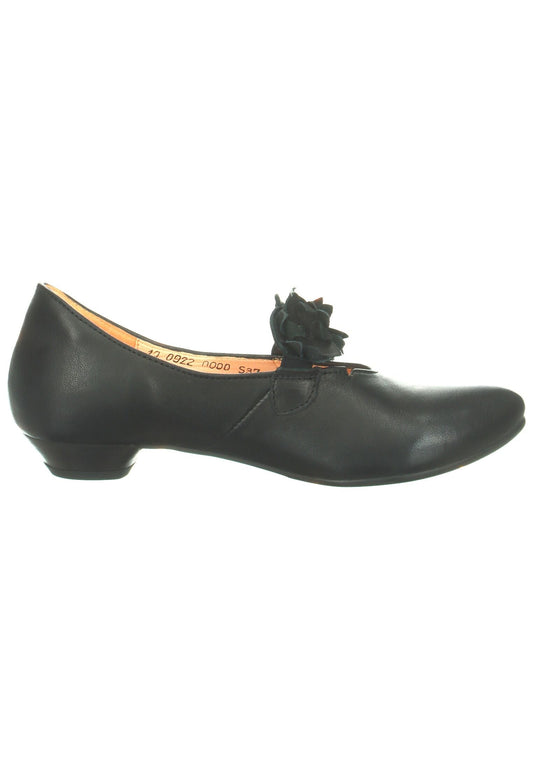 Think! Ballerinas Leder/Textil Schwarz Kombi