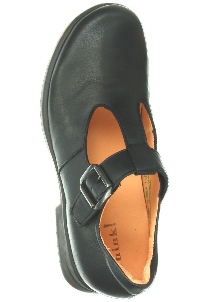 Think! Ballerinas Nappaleder Schwarz