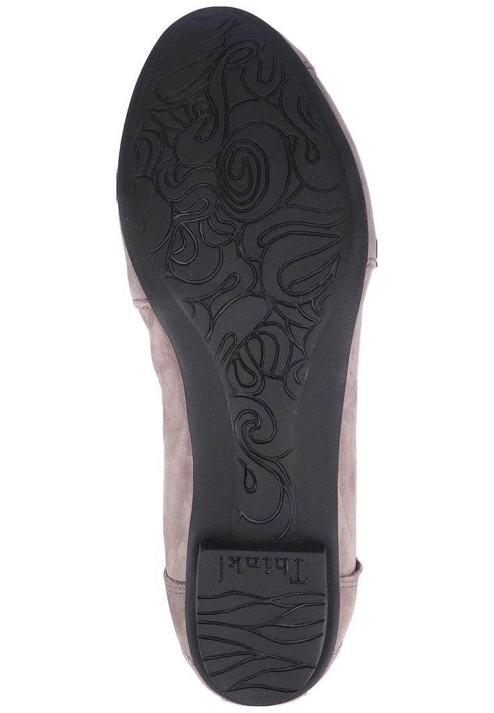 Think! Ballerinas Nubukleder Grau