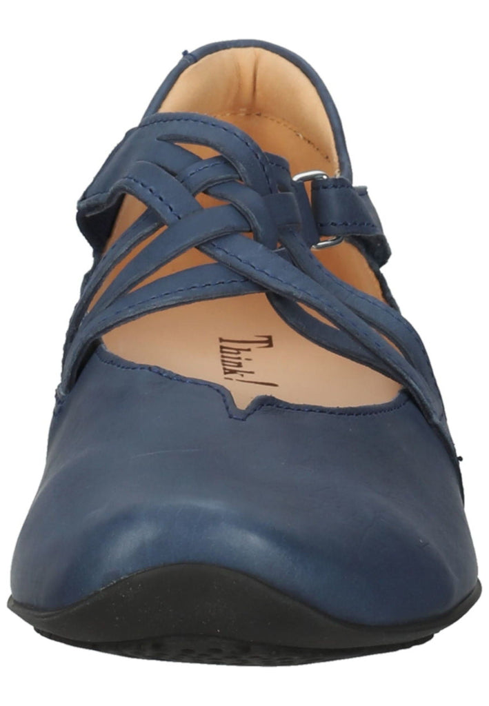 Ballerinas Think! Ballerinas Leder Blau