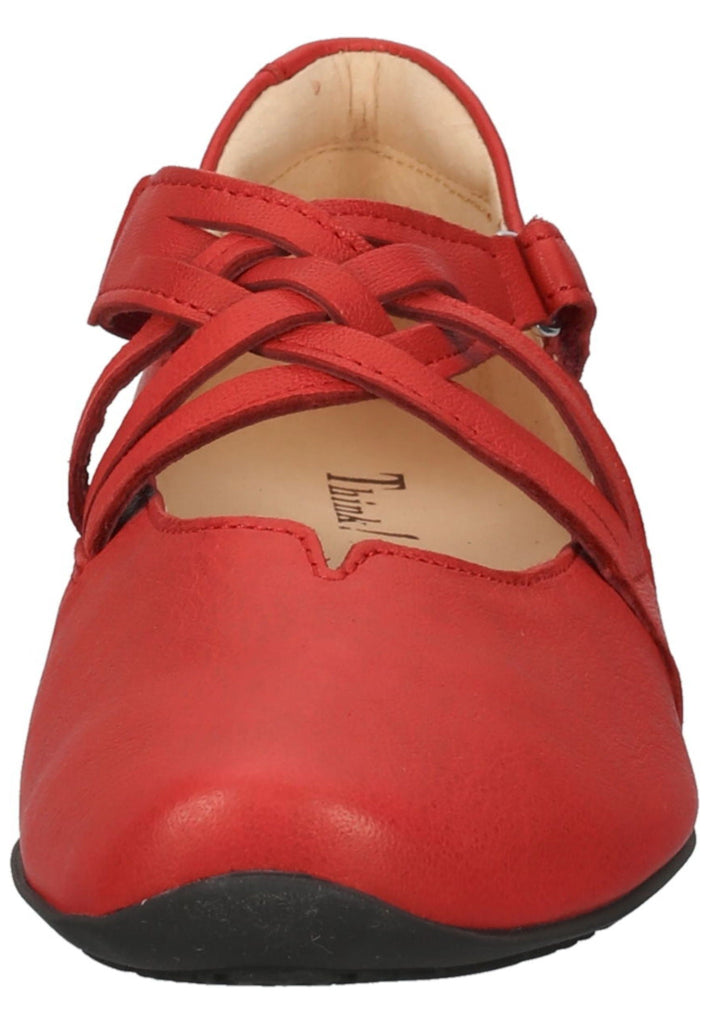 Ballerinas Think! Ballerinas Leder Rot