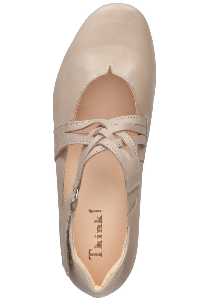 Ballerinas Think! Ballerinas Leder Taupe