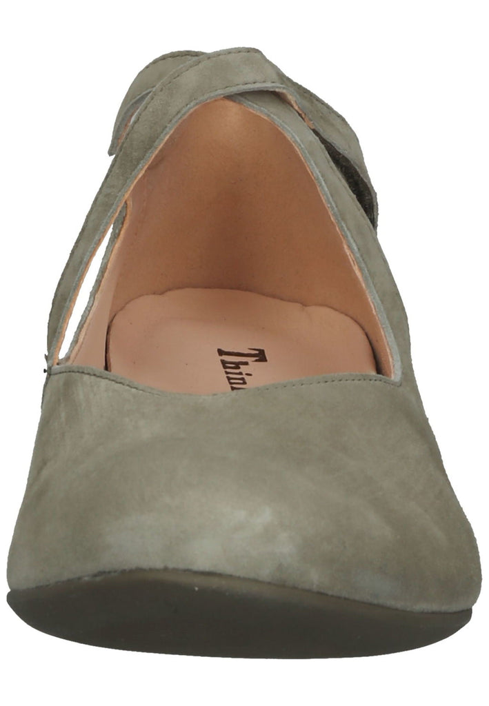 Ballerinas Think! Ballerinas Veloursleder Grün