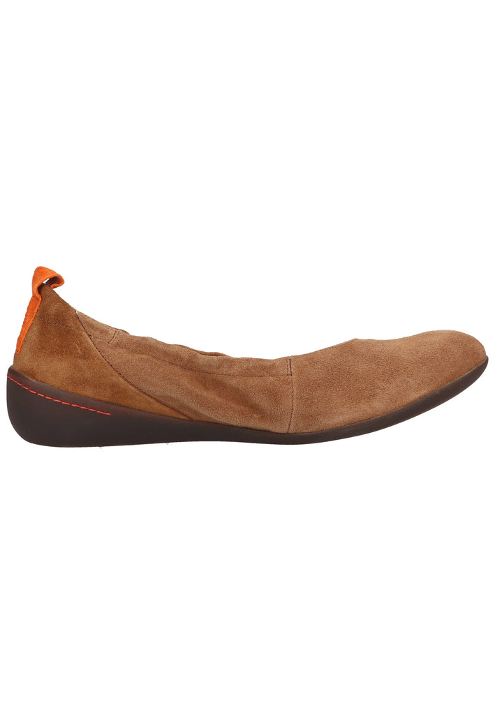 Think! Ballerinas Veloursleder Braun