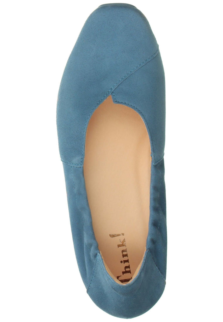 Think! Ballerinas Veloursleder Denim