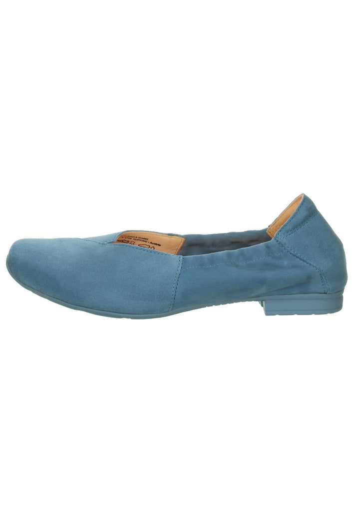 Think! Ballerinas Veloursleder Denim