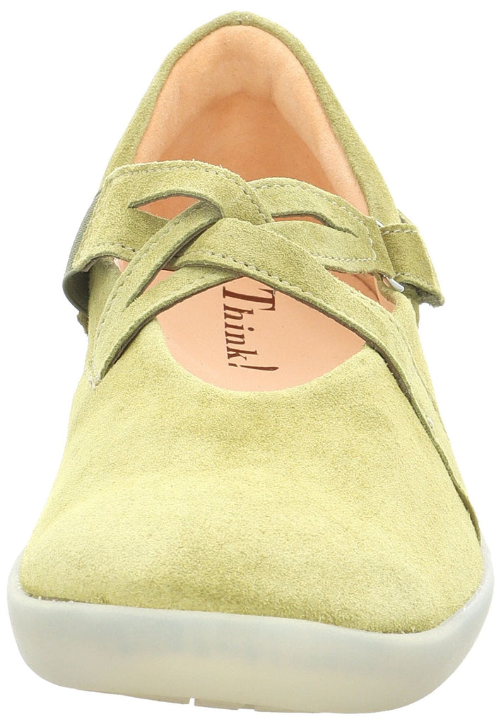 Think! Ballerinas Veloursleder Grün